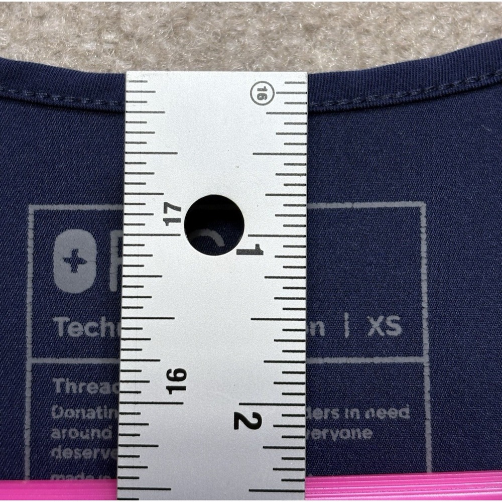 Women's Figs X Small XS Scrub Top Navy Blue Technical Collection V-Neck GUC - Picture 5 of 8